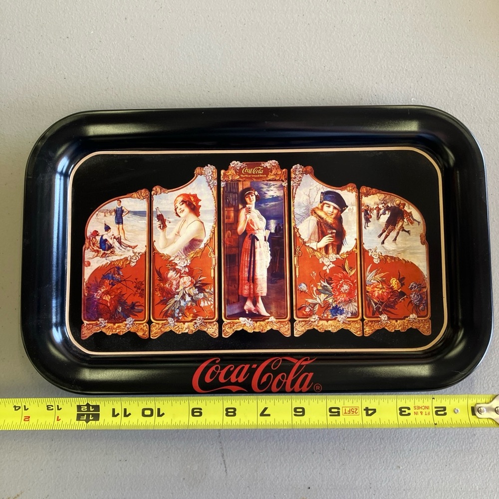 Coca Cola Black and Red Decorative Tray